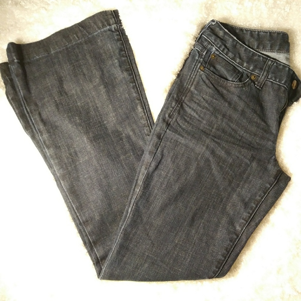 Express Low Rise Bootcut Dark Wash Jeans 4r